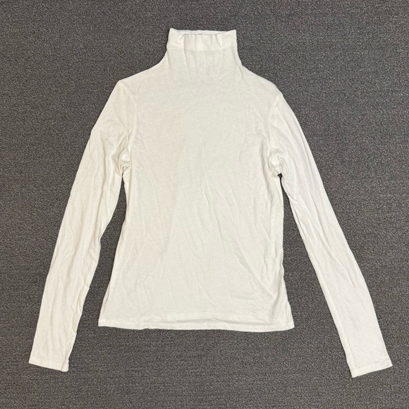 Vince Tops - Vince Cotton Turtleneck in White